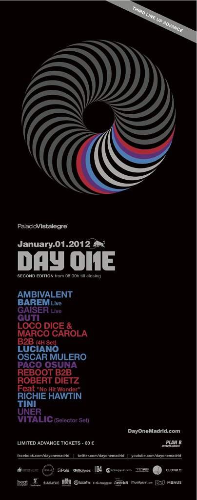 Day One Festival 2012 - Página frontal