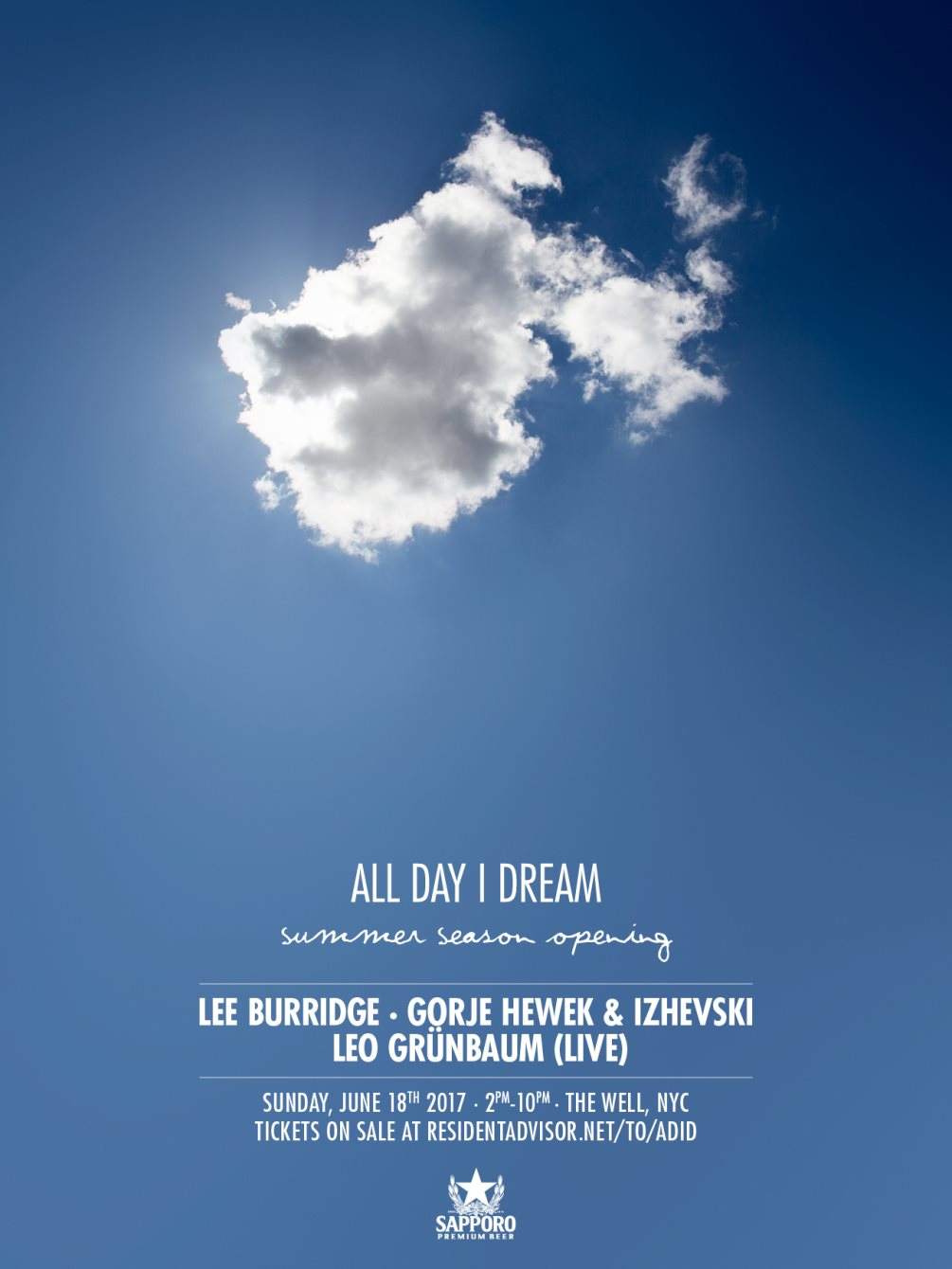 All Day I Dream Summer Season Opening - Página frontal