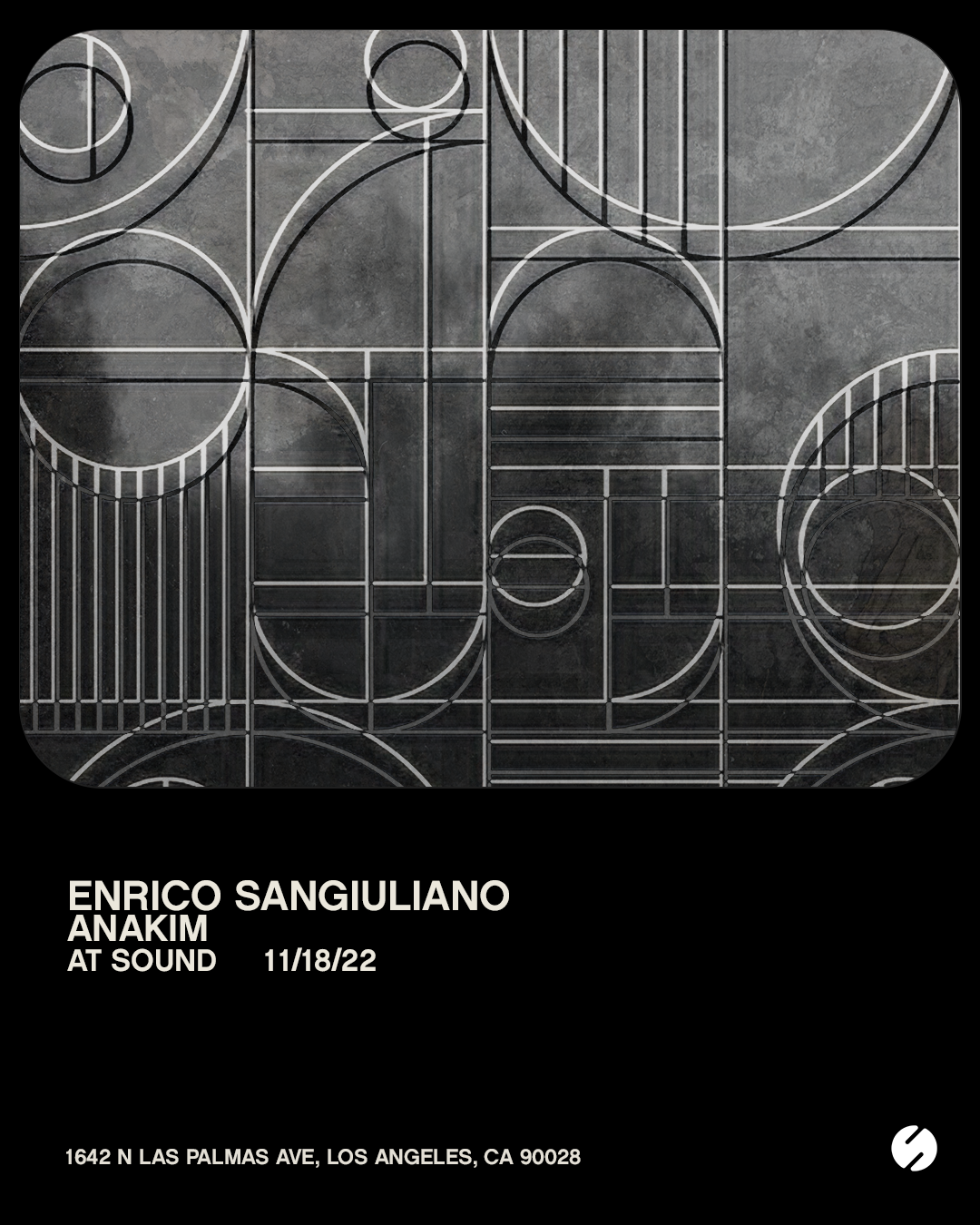 Sound presents Enrico Sangiuliano with support by Anakim - フライヤー表