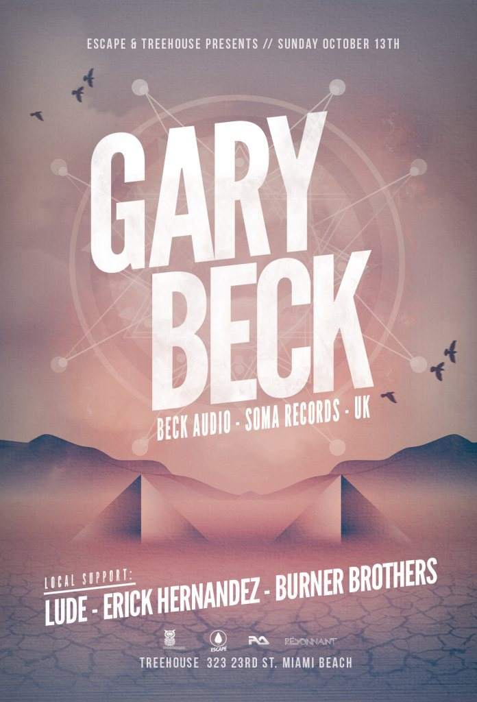Escape & Treehouse present Gary Beck - フライヤー表
