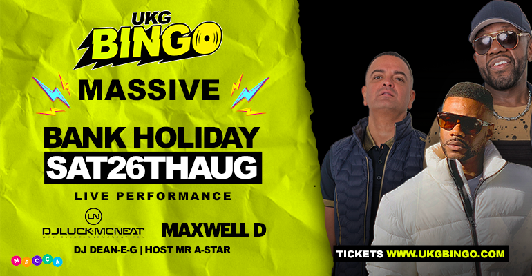 Dj Luck & Mc Neat // Maxwell D at UKG BINGO Special at Mecca Bingo ...