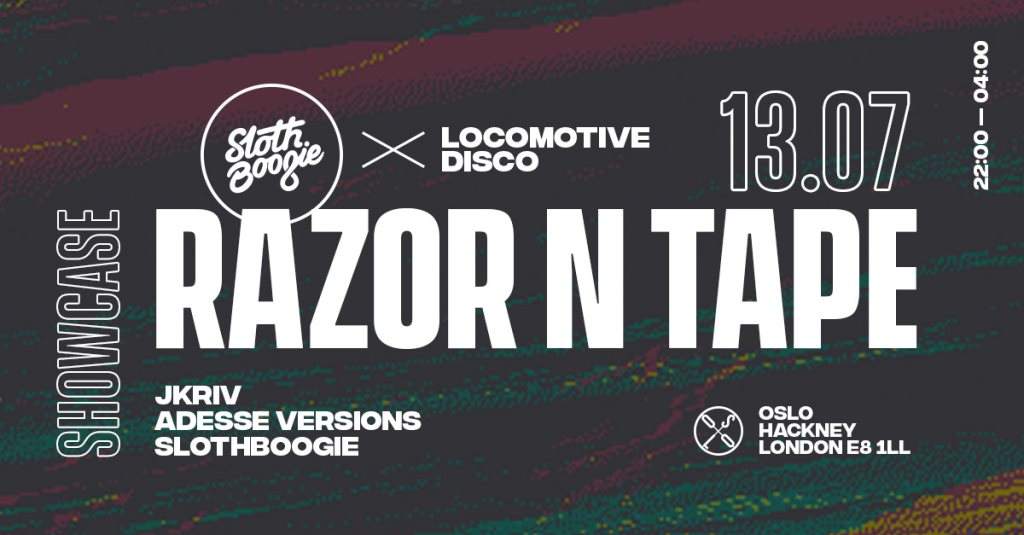 SB x Locomotive Disco: Razor-N-Tape Showcase with JKriv & Adesse Versions - Página frontal