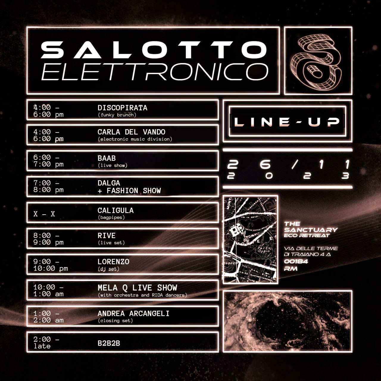 SALOTTO ELETTRONICO EPISODE III - フライヤー裏
