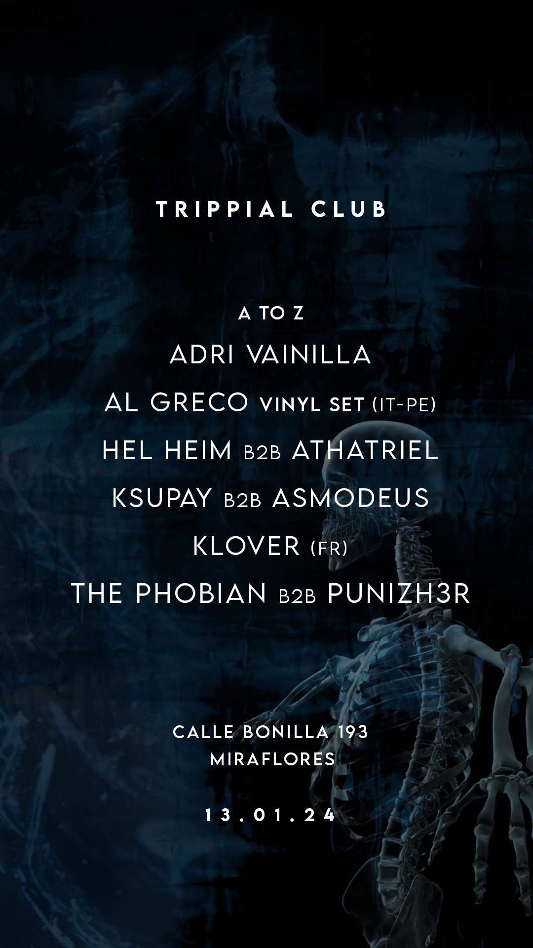 Trippial Club - フライヤー表