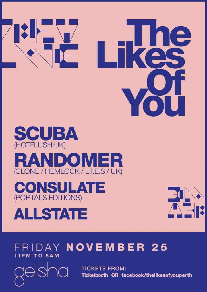 The Likes of You: Scuba, Randomer, Consulate & Allstate - Página frontal