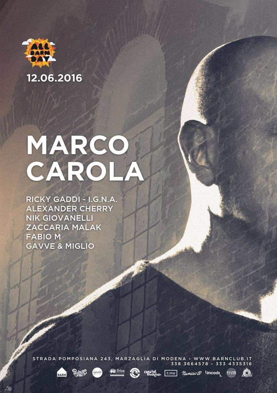 Marco Carola - フライヤー表