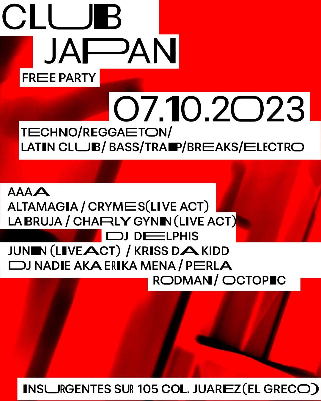 Club Japan Free Party at Japan Insurgentes, Mexico City