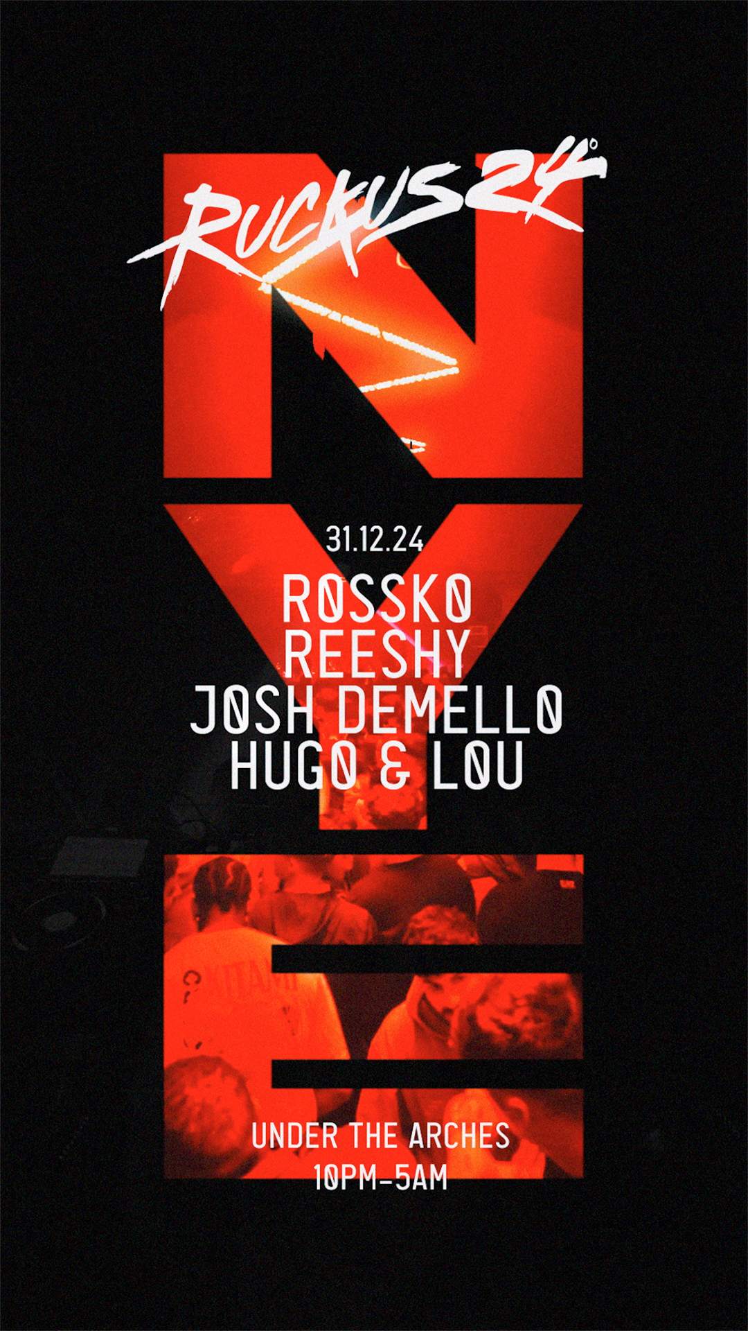 Ruckus24 NYE - Rossko & Reeshy at Under The Arches, Leeds