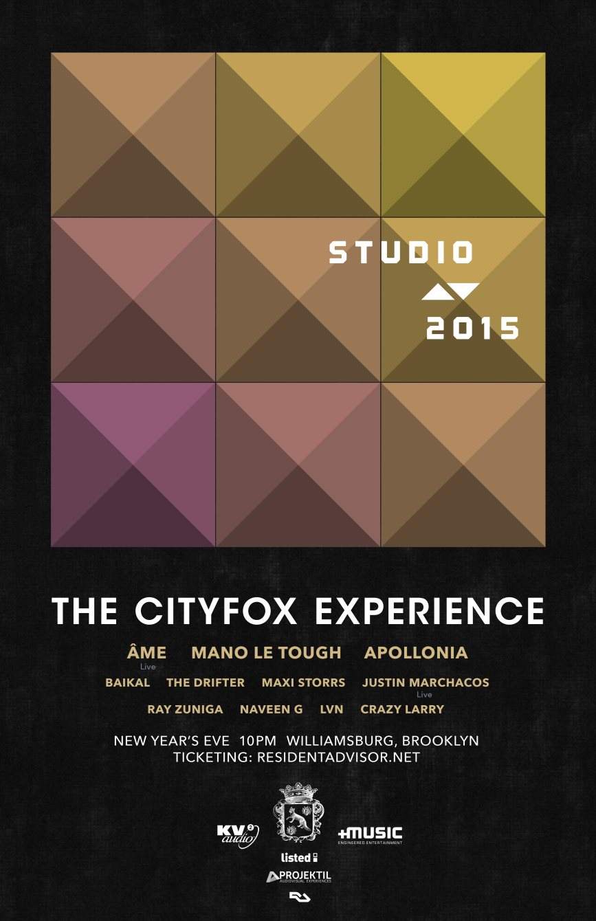 The Cityfox Experience: Studio AV 2015 with Ame, Mano Le Tough, Apollonia, Baikal and More - Página trasera