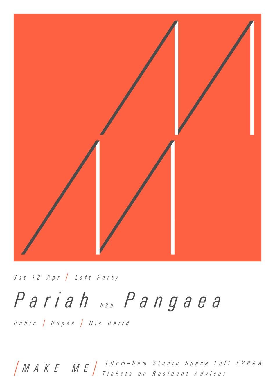 Make Me Loft Party with Pariah b2b Pangaea - Página frontal