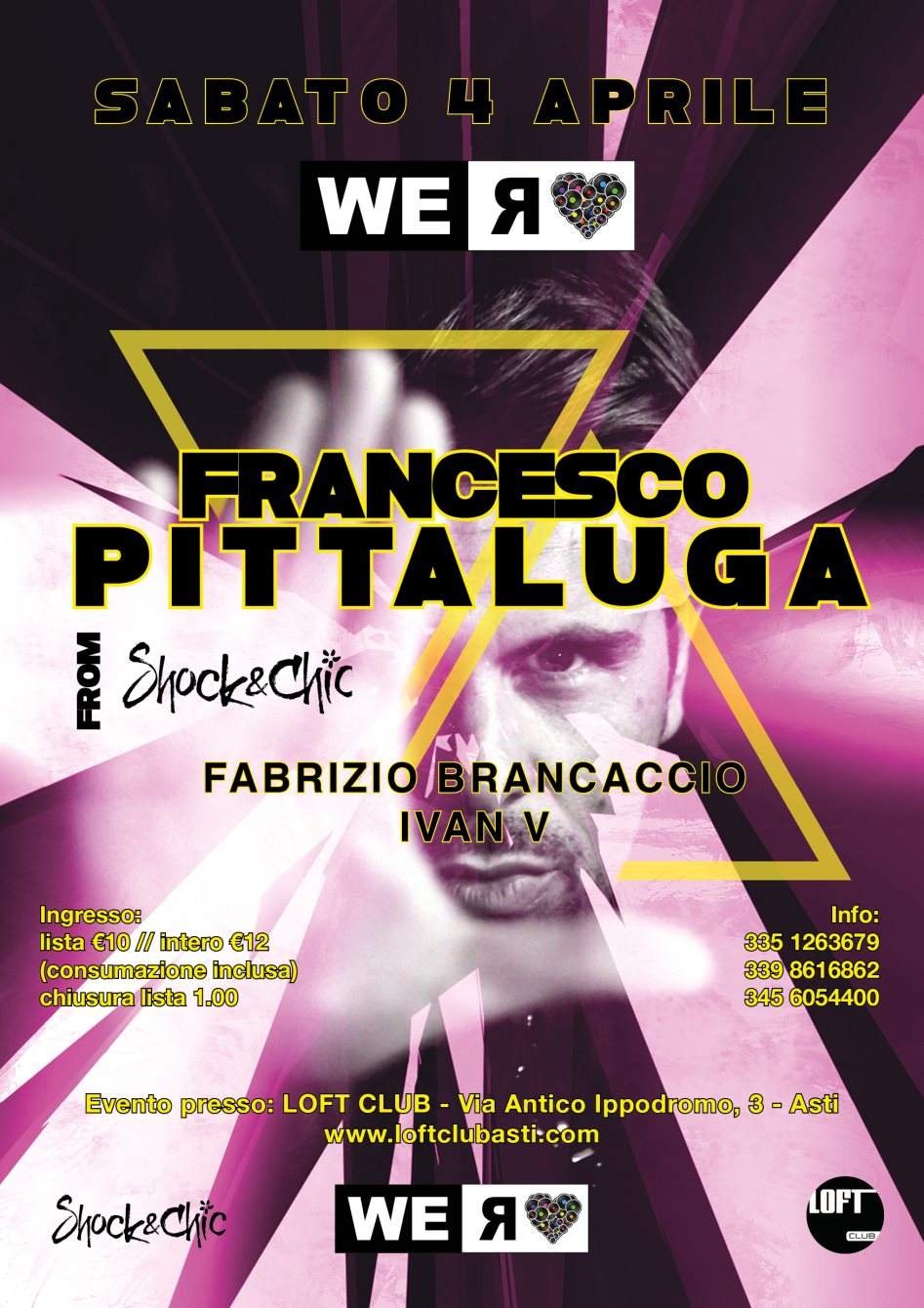 We Are Love presents Francesco Pittaluga - Página frontal