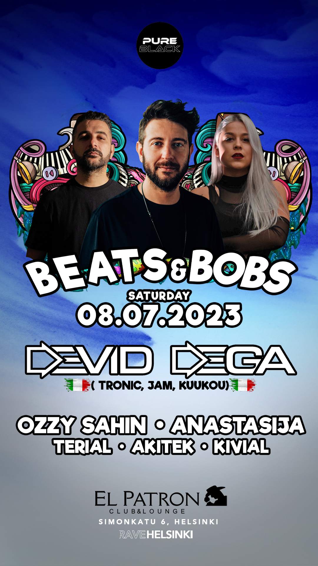 Beats & Bobs// Devid Dega - フライヤー裏