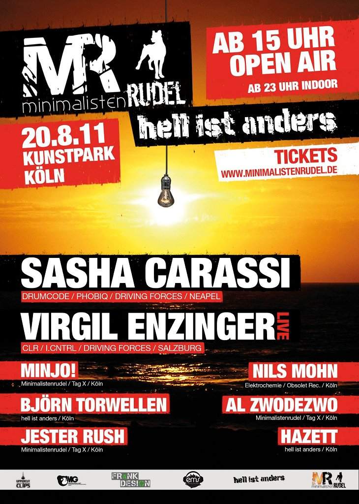 Tag X & Hell Ist Anders Pres Sasha Carassi & Virgil Enzinger - フライヤー表