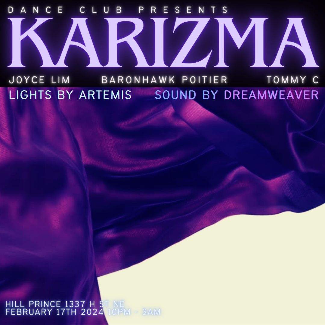 Dance Club presents Karizma - フライヤー表