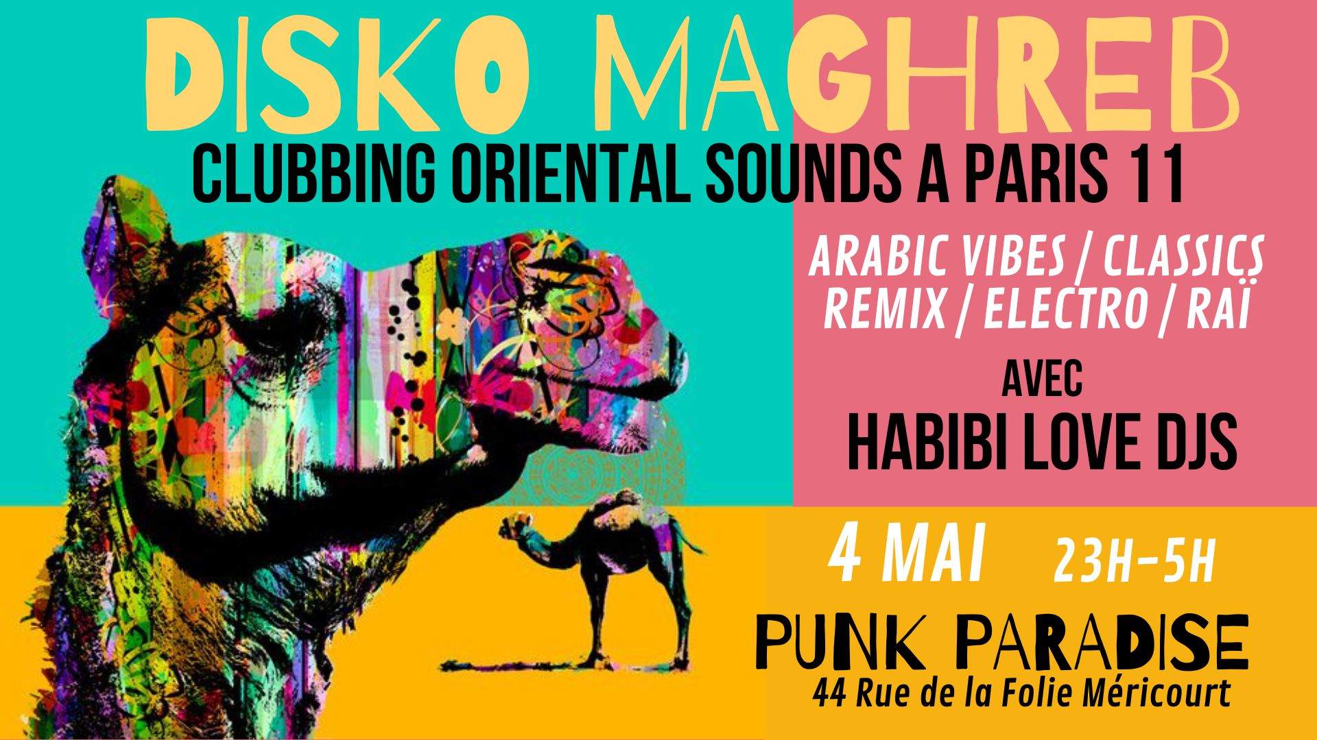 Disko Maghreb ~ Clubbing Arabic ⍨ Oriental ⍨ Maghreb sounds à Paris 11  - Página frontal
