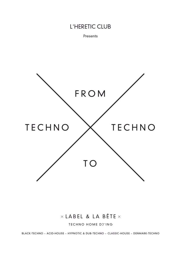 From Techno to Techno - フライヤー表