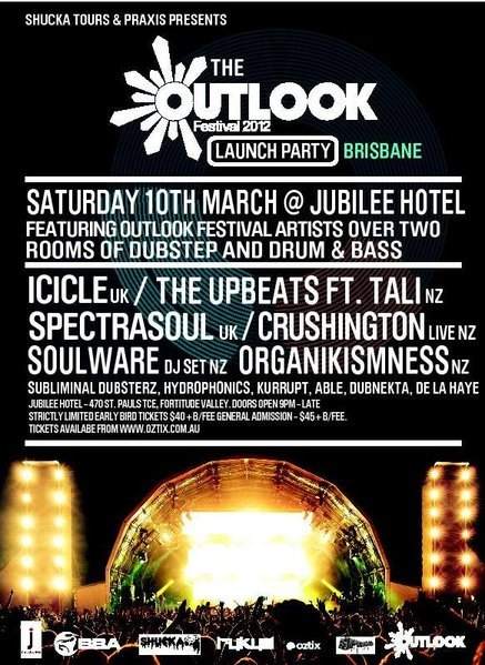 Outlook Festival Launch Party - フライヤー表
