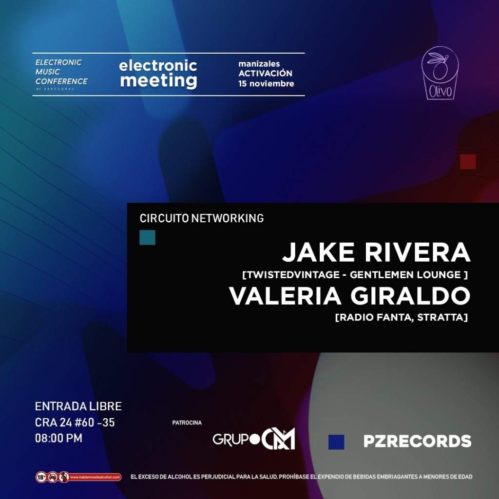 Circuito Networking: Electronic Meeting Manizales 2018 - フライヤー裏