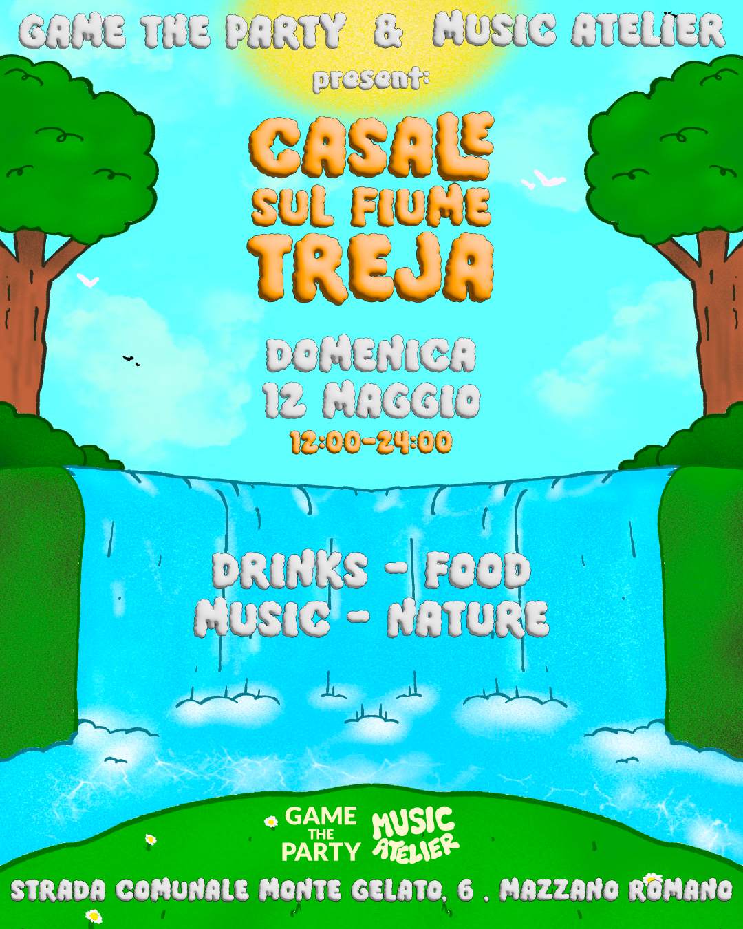 GAME THE PARTY & MUSIC ATELIER: CASALE SUL FIUME TREJA - Página frontal