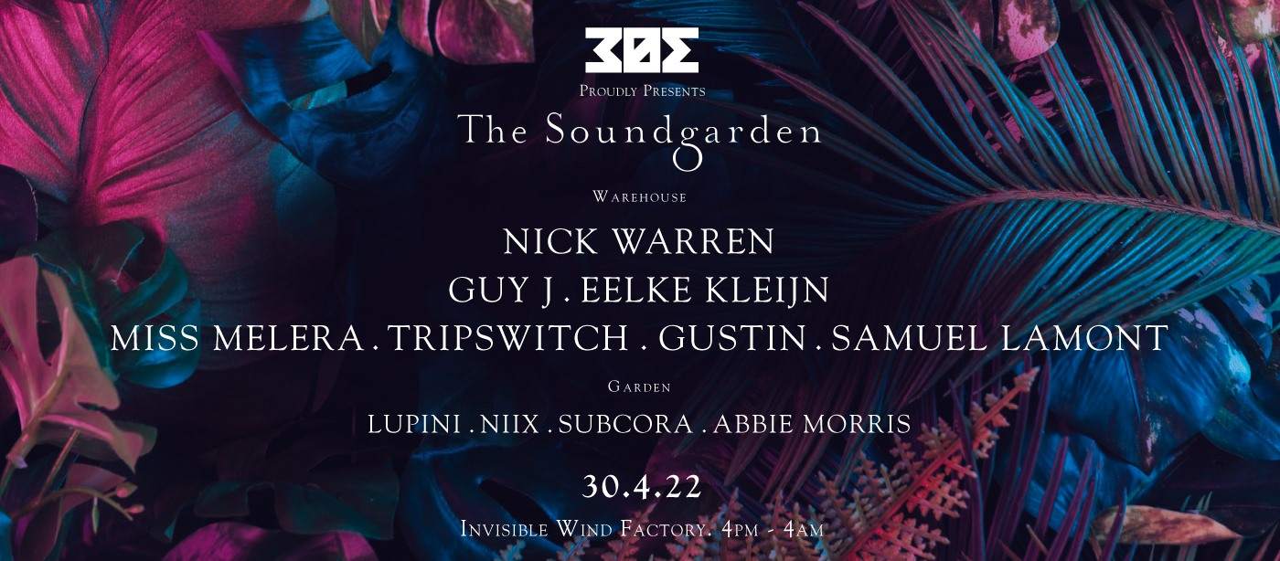 303 Proudly Presents The Soundgarden - フライヤー表