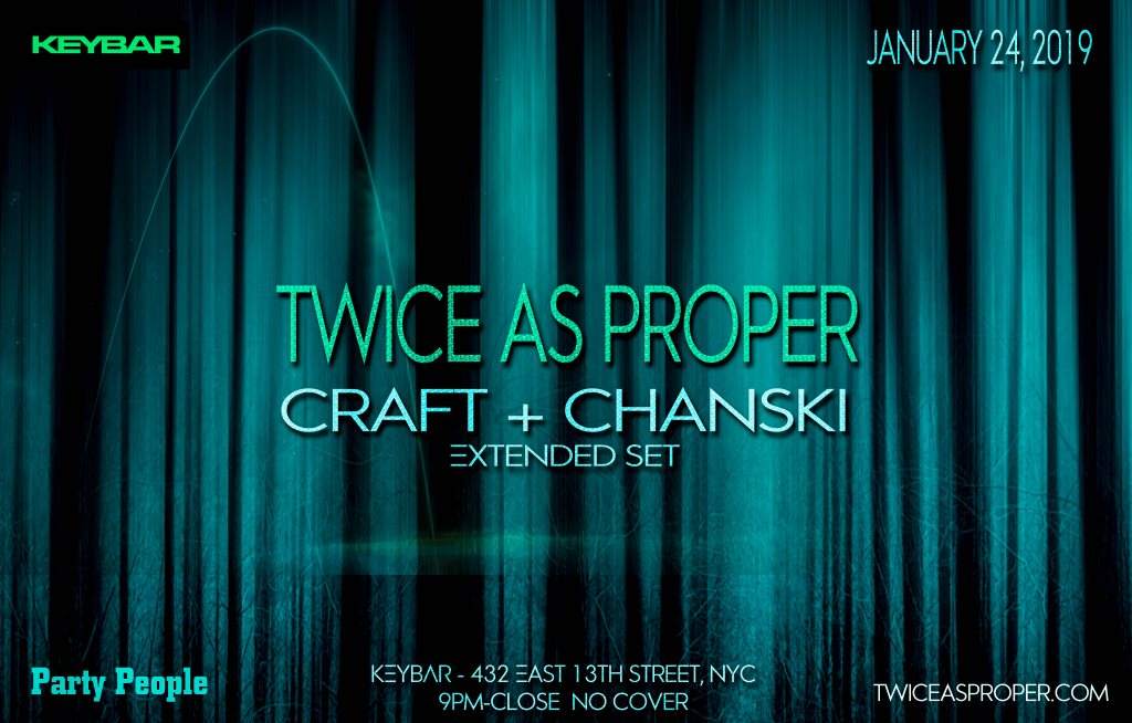 Twice as Proper - Keybar with Craft Chanski - Página frontal