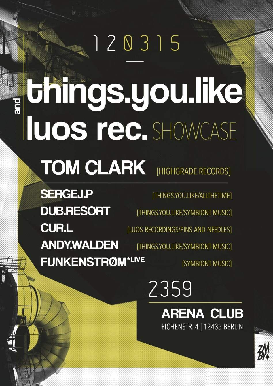 Things.you.Like / Luos Recordings Showcase - フライヤー表