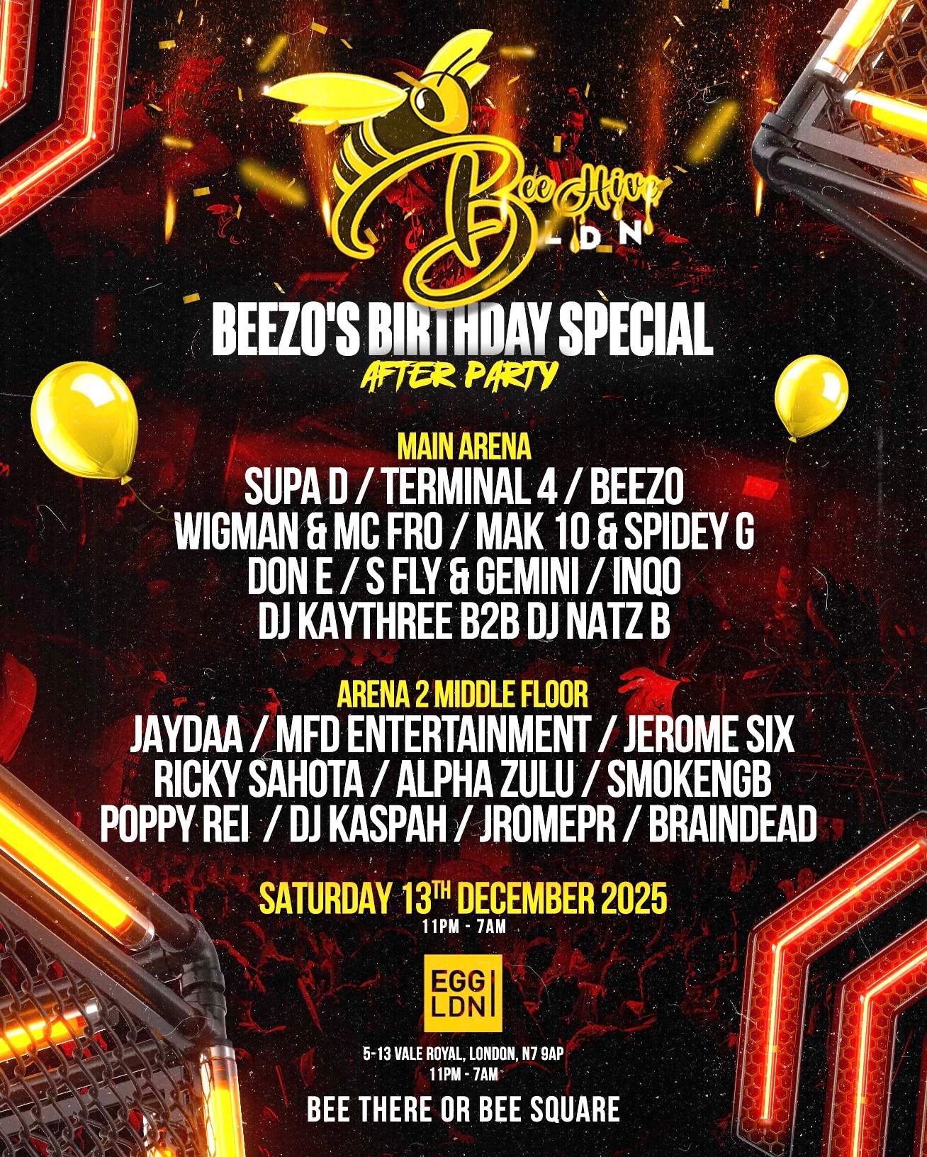 Beehive ldn (Beezo's Birthday) deep,tech & Tribal house at Egg London ...