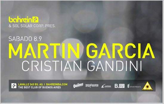Martin Garcia - Cristian Gandini - フライヤー表