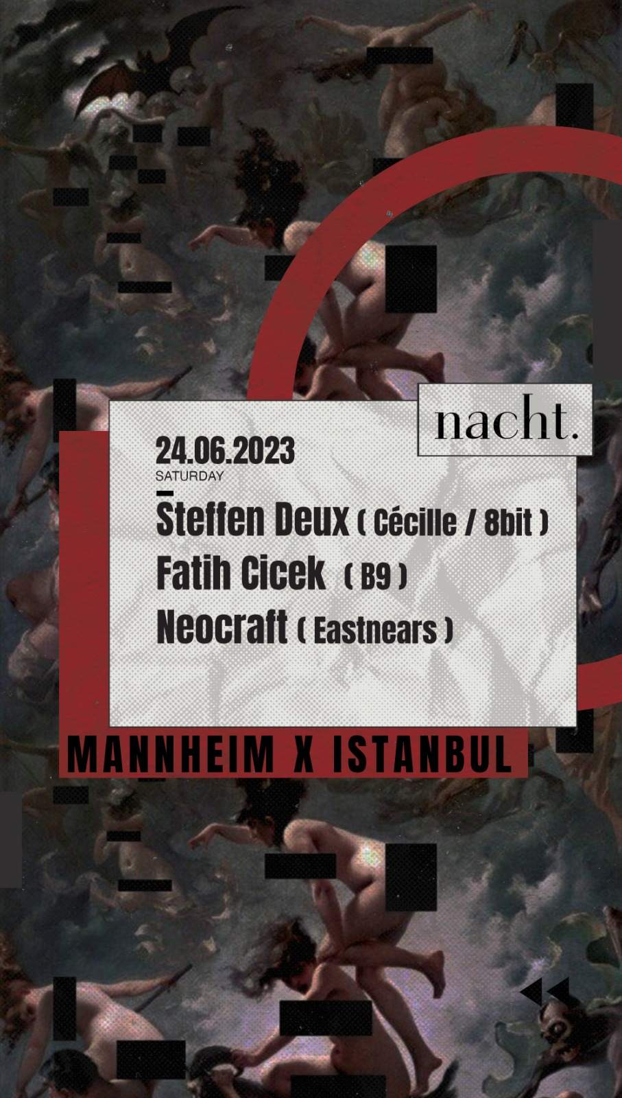Mannheim x Istanbul: Steffen Deux - Fatih Cicek - NeoCraft - フライヤー表