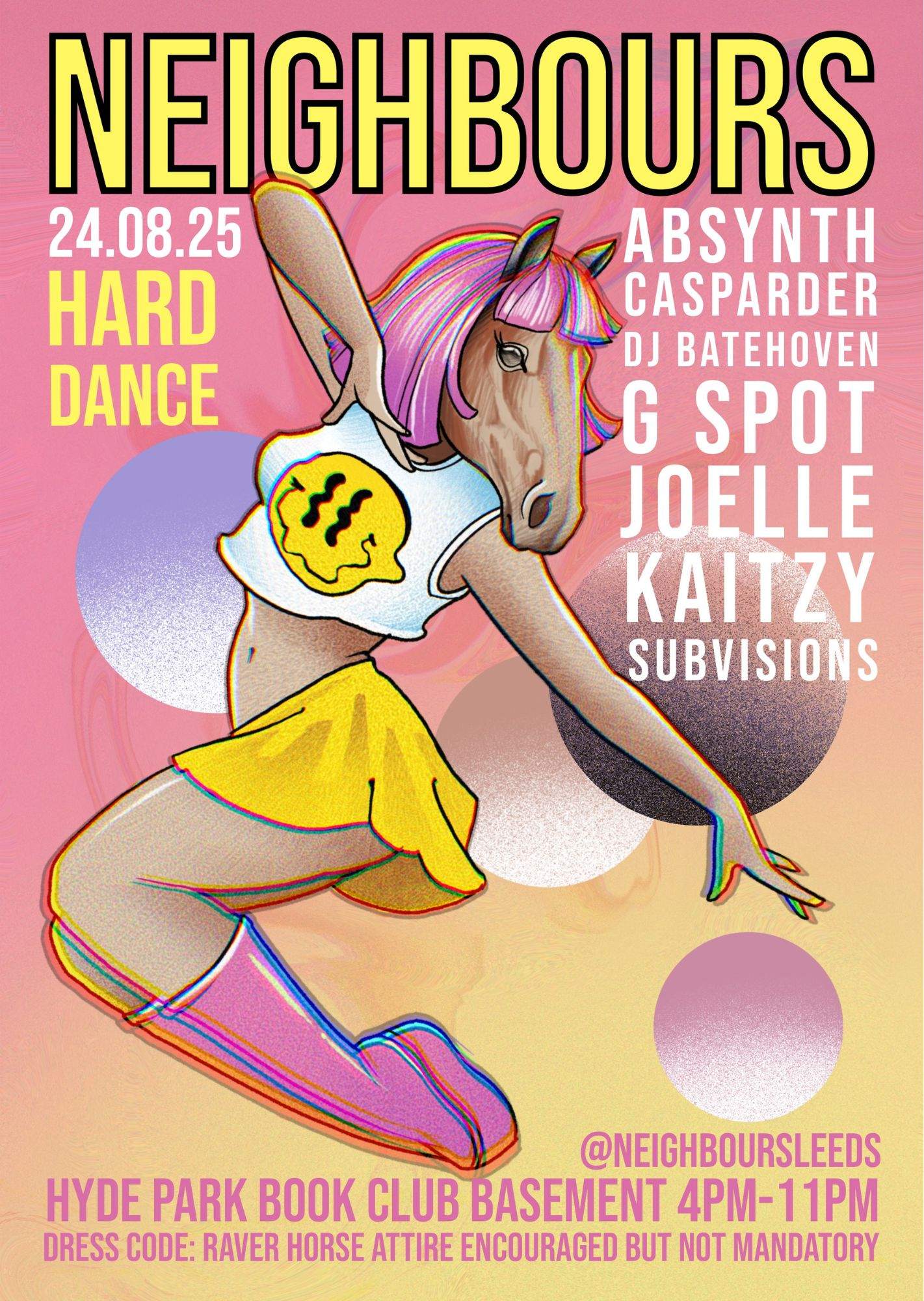 Neighbours at Hyde Park Book Club, Leeds