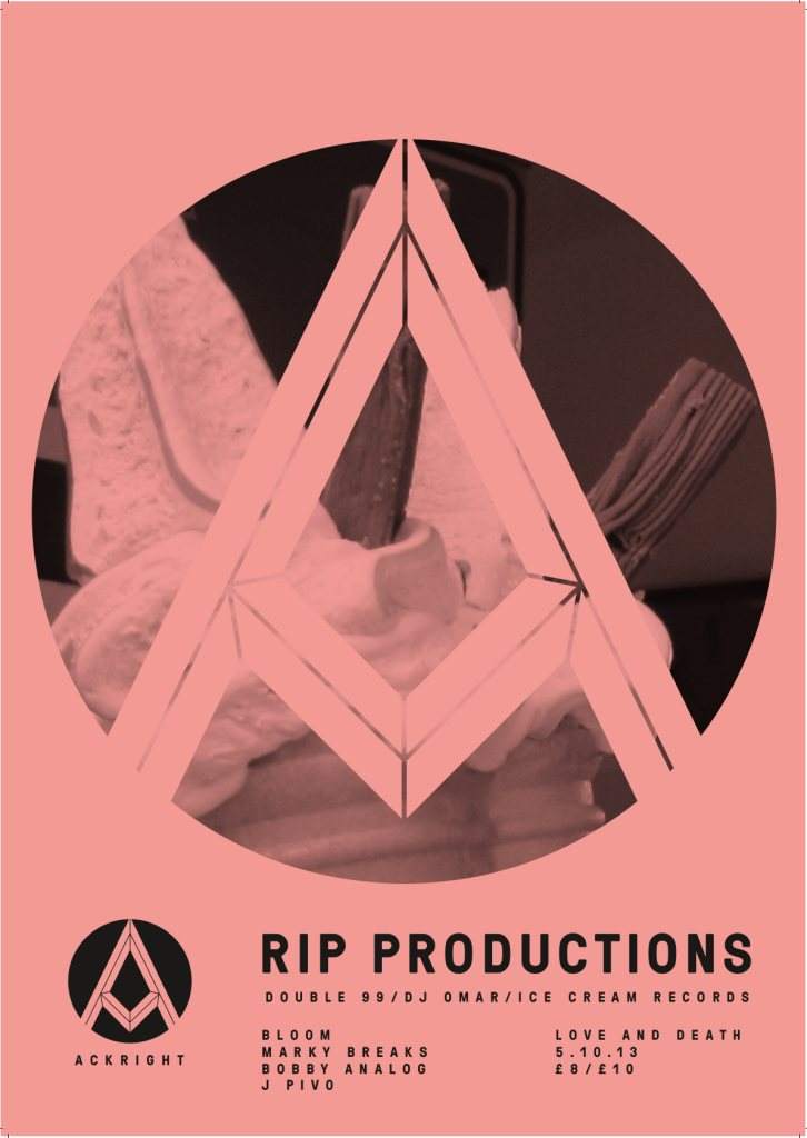 Ackright presents: RIP Productions - フライヤー表