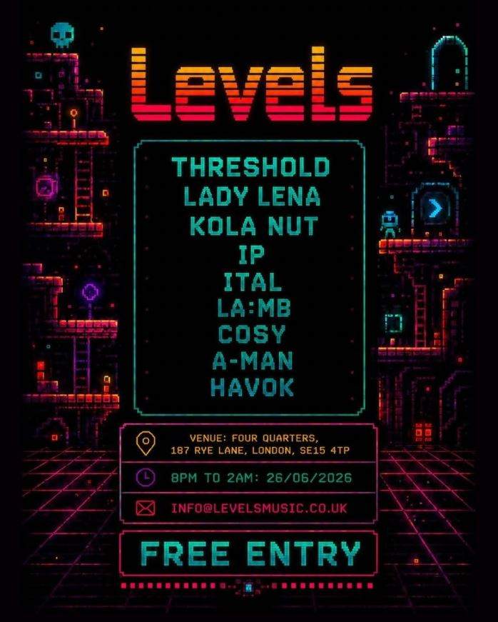 Levels at Four Quarters, London