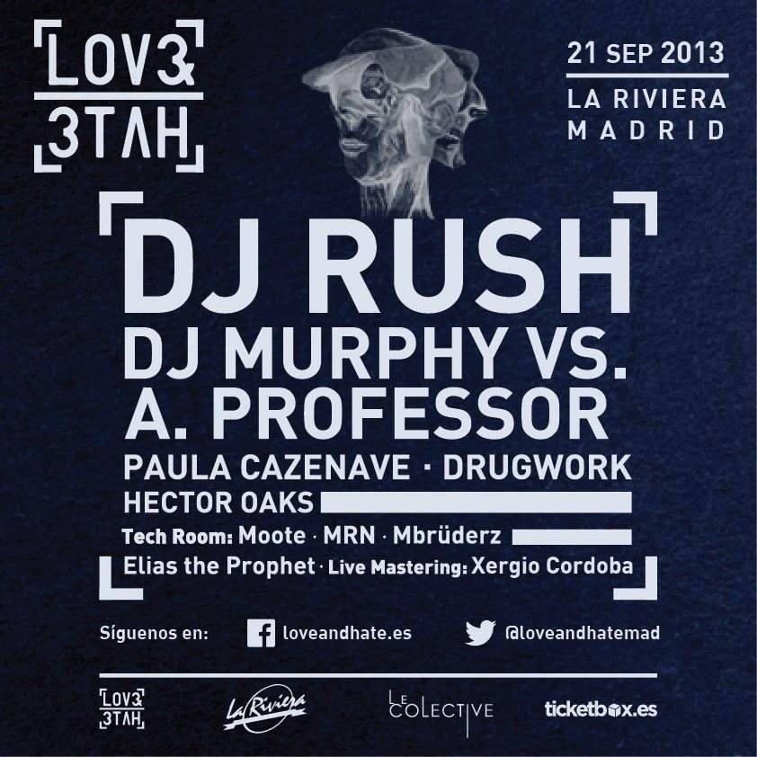 Love and Hate presents DJ Rush and DJ Murphy - Página frontal