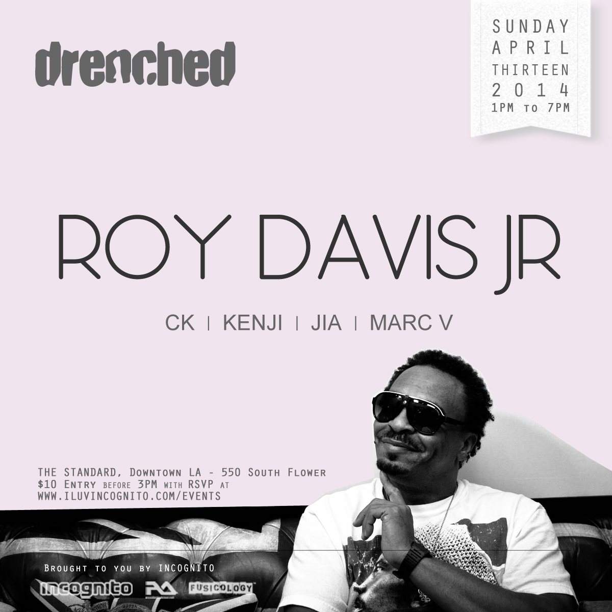Incognito presents Drenched Feat. Roy Davis Jr, CK, JIA - Página frontal