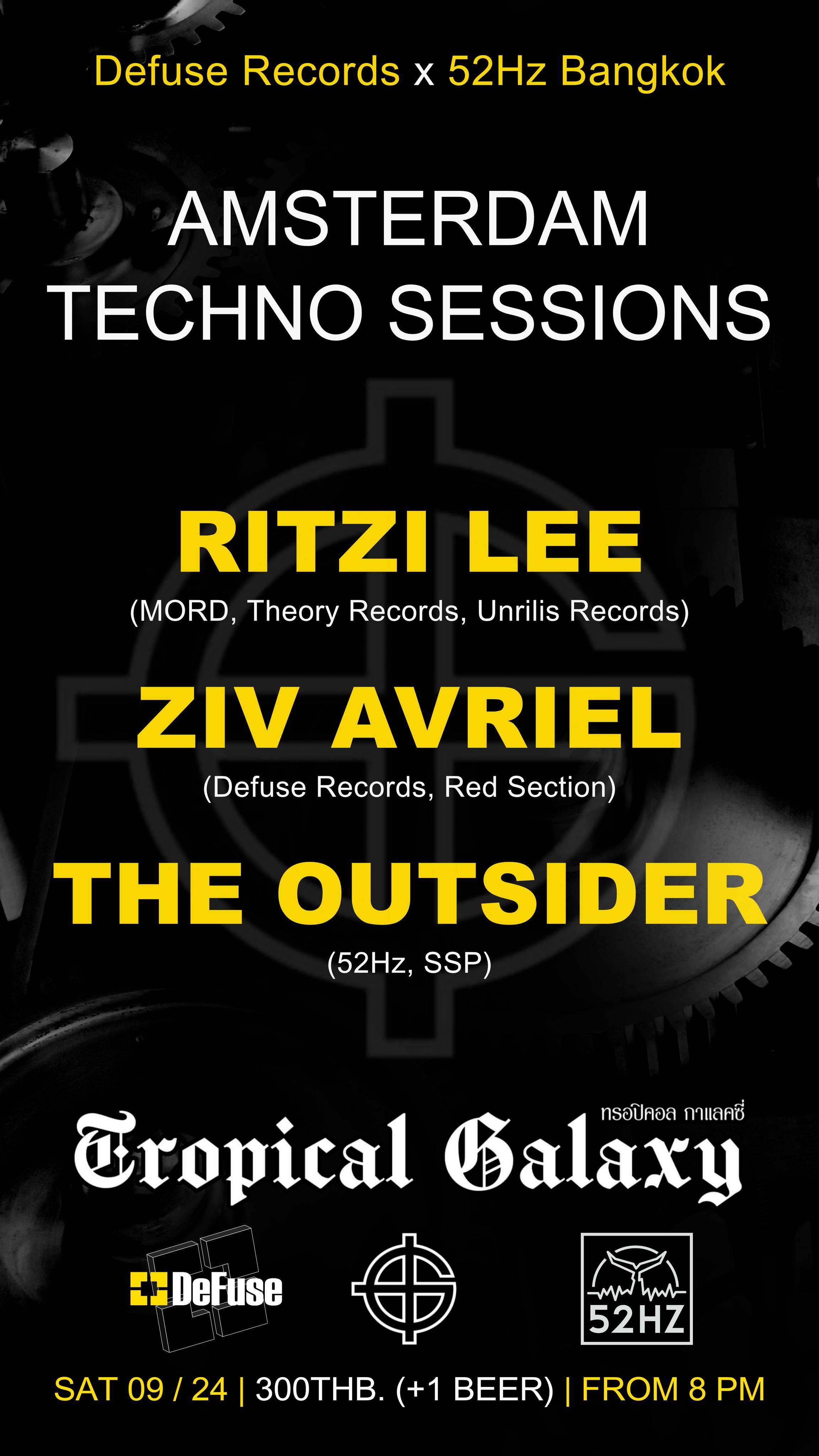 Amsterdam Techno Sessions w/ Ritzi Lee - フライヤー裏