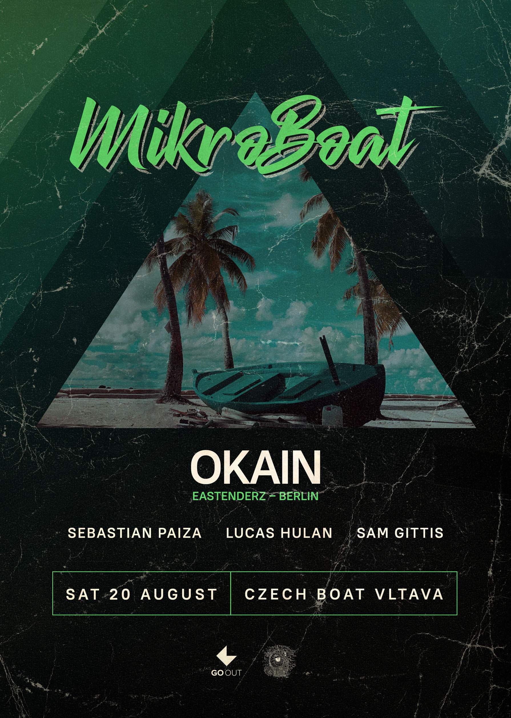 Mikro Boat w/. Okain (Eastenderz, Berlin) - フライヤー表