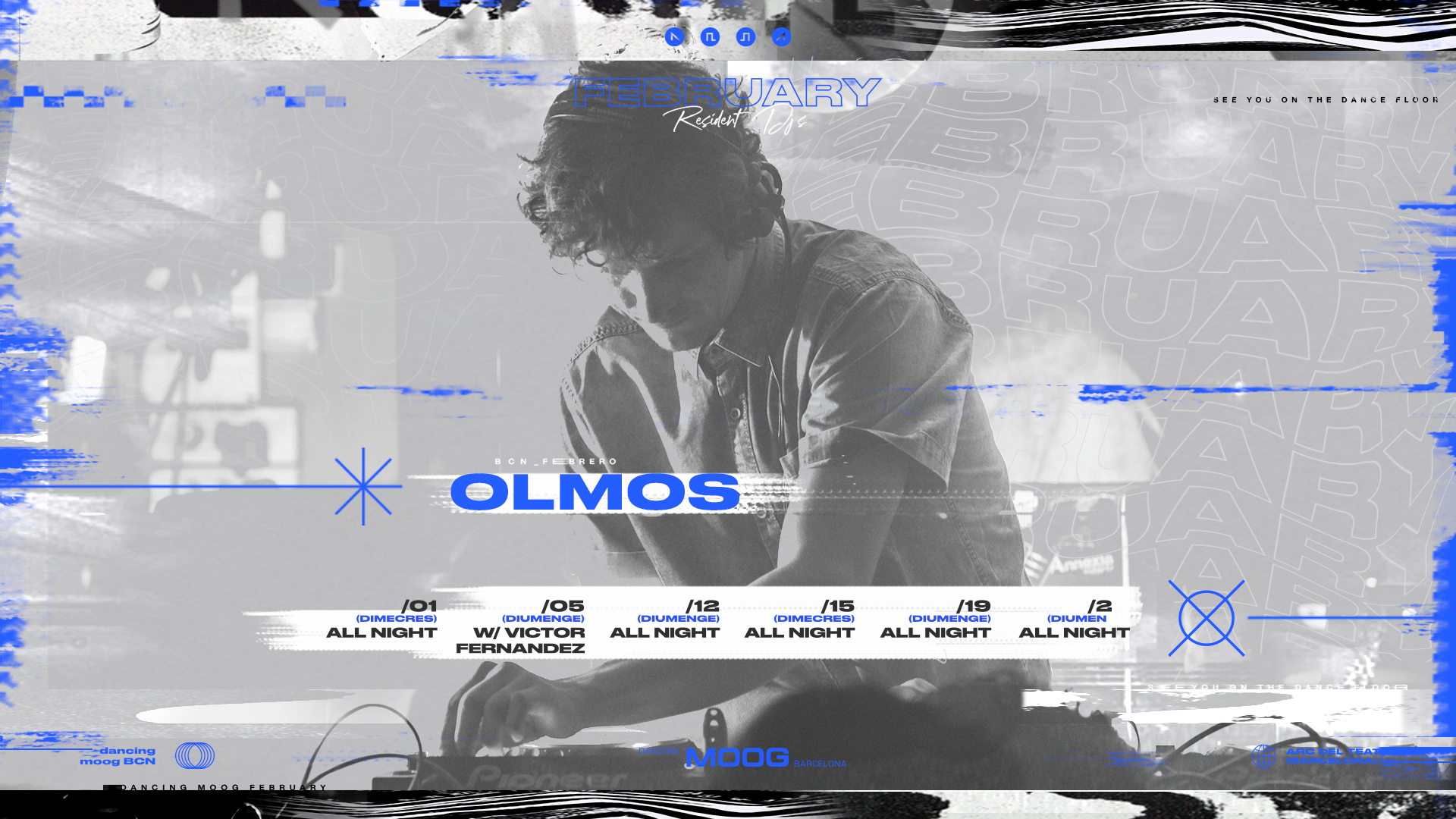 Olmos (MOOG Club) - フライヤー表