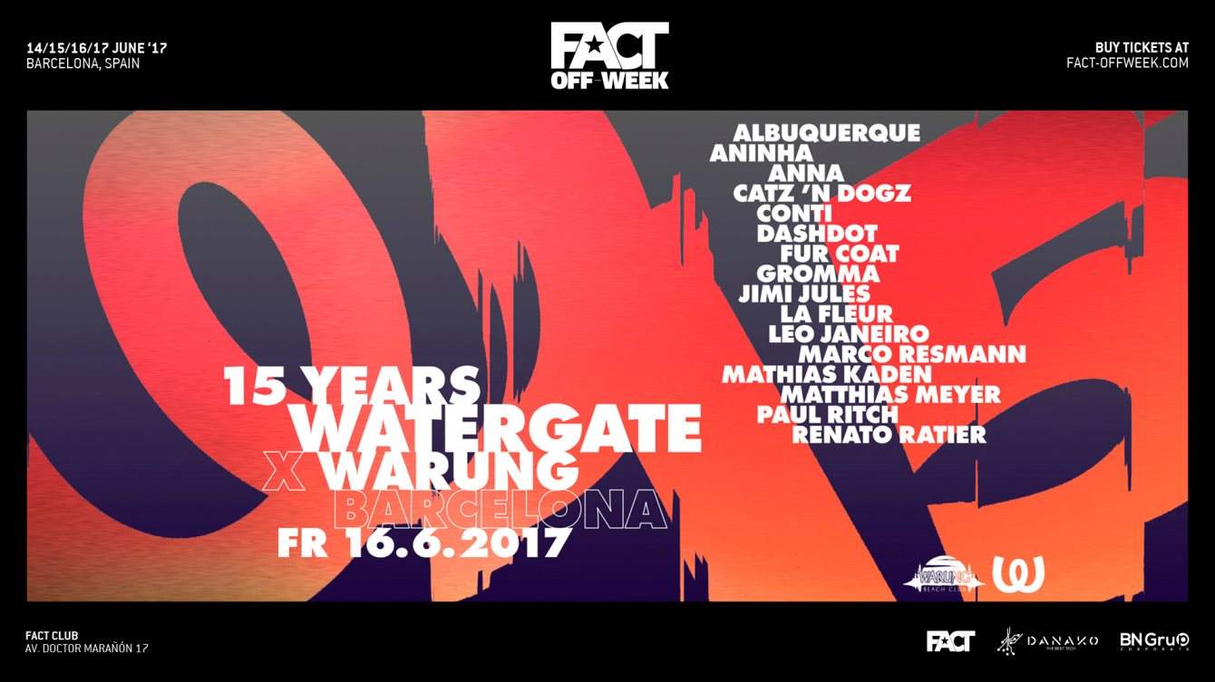 FACT OFF WEEK • Watergate x Warung - Página frontal