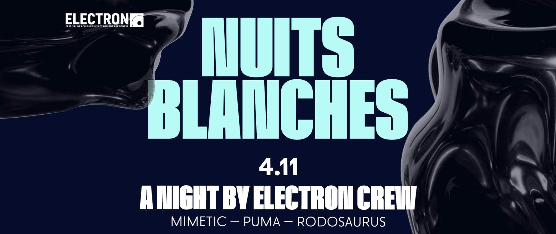 Nuits Blanches - A NIGHT BY ELECTRON CREW - Página frontal