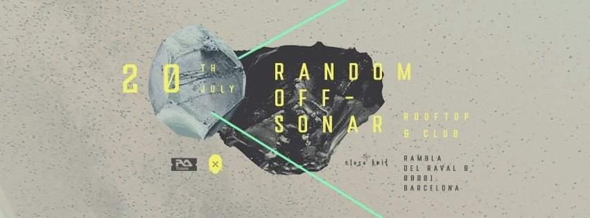 Random off Sonar Konvex & The Shadow / Melokolektiv / Gersound - フライヤー表