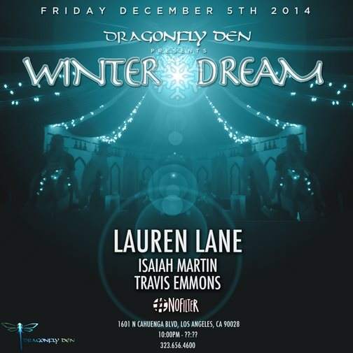 Dragonfly Den presents Winter Dream with Lauren Lane, Isaiah Martin, Travis Emmons - フライヤー表