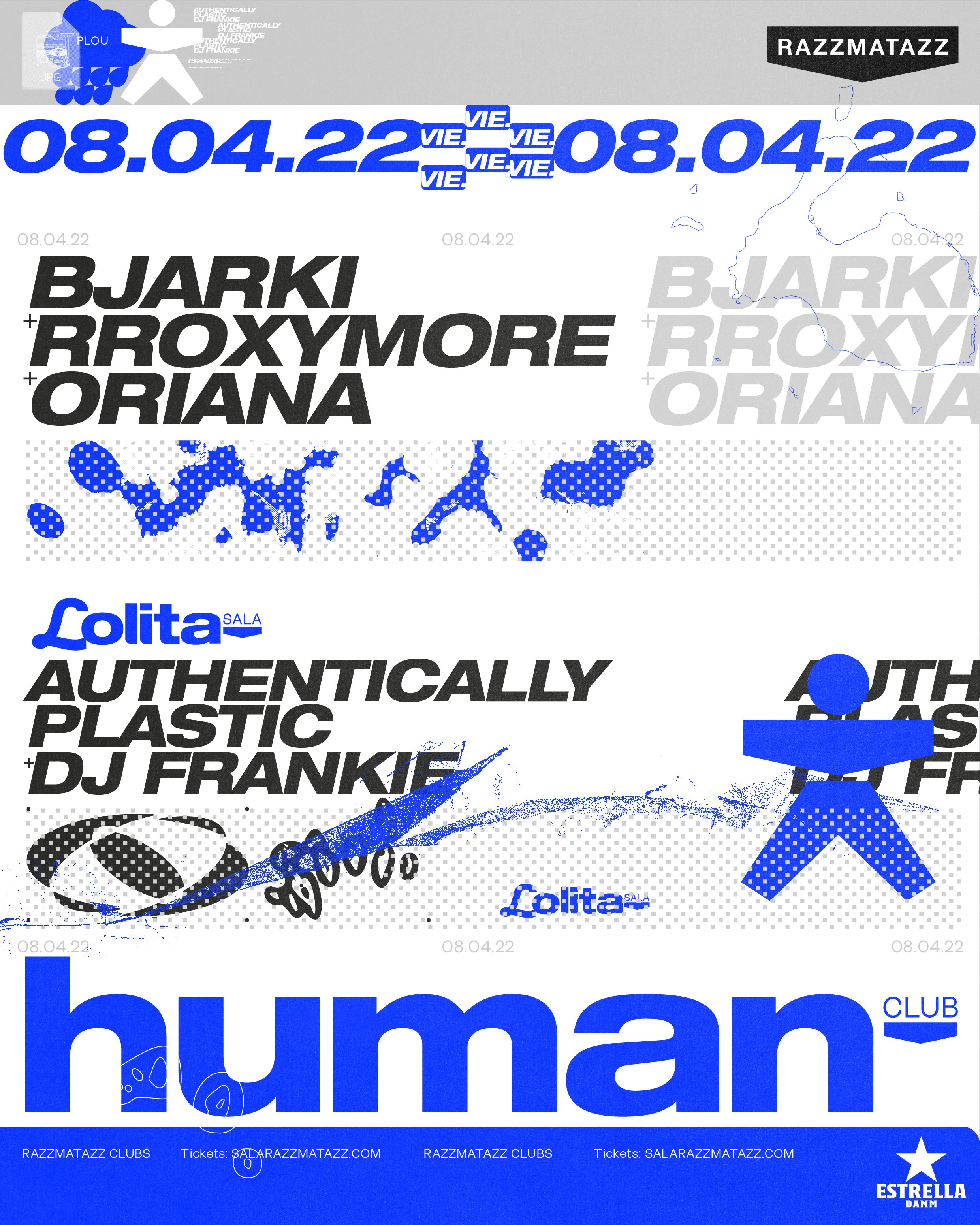 HUMAN presents: Bjarki, Rroximore - フライヤー表