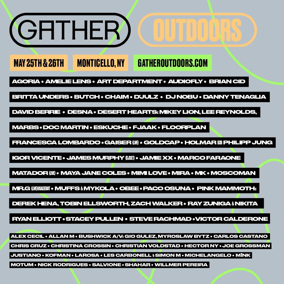 Gather Festival MDW 2019: Amelie Lens, Danny Tenaglia, Jamie XX, James Murphy, Mr G and More - Página trasera