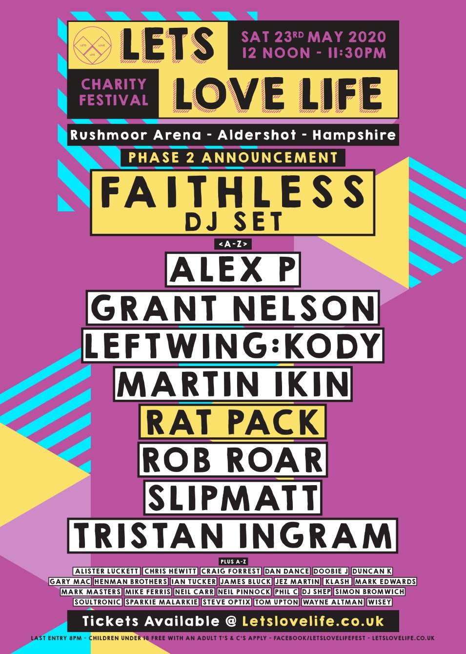 Lets Love Life Festival 2020 - フライヤー表