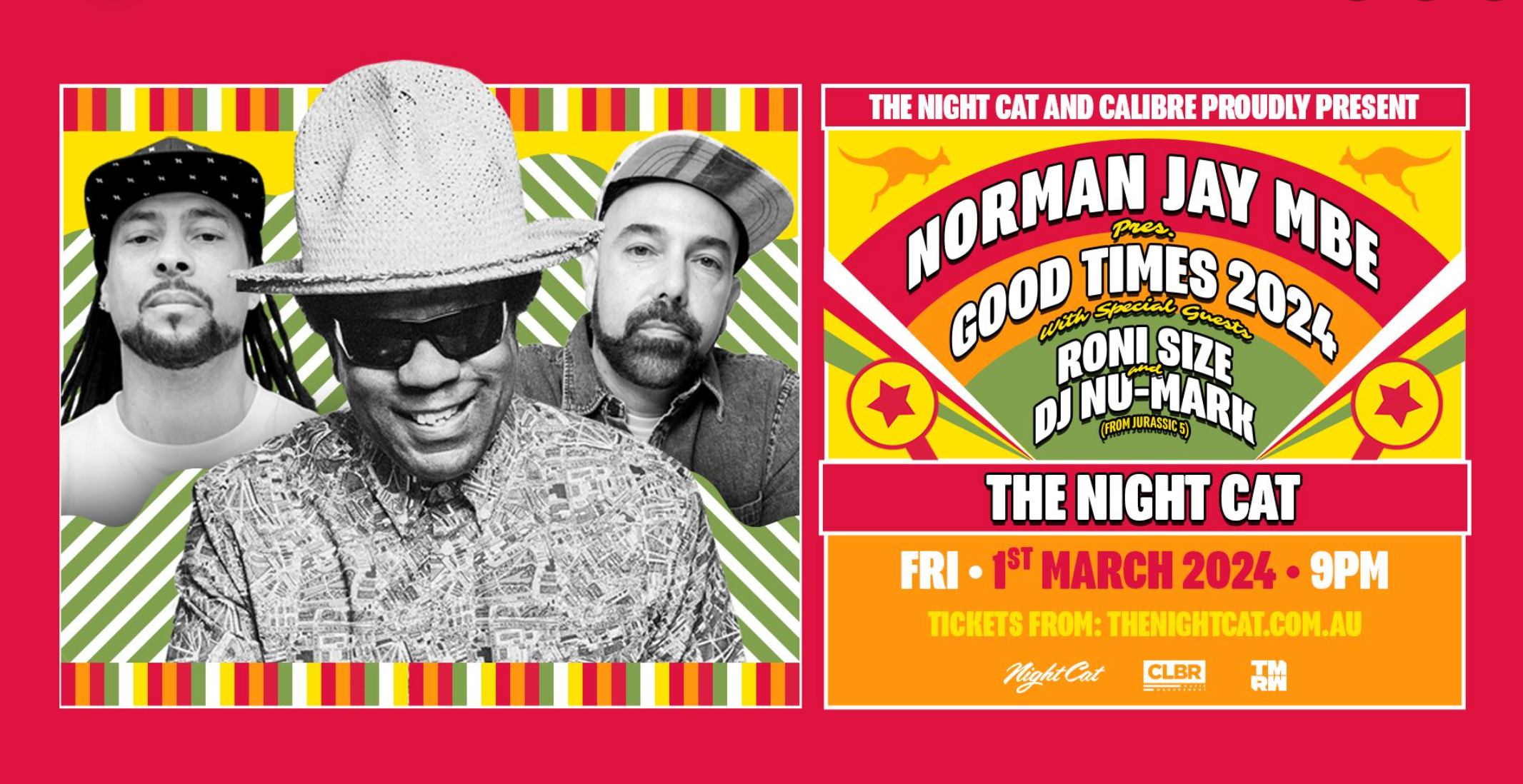 Good Times feat. Norman Jay MBE, Roni Size & DJ Nu-mark - フライヤー表