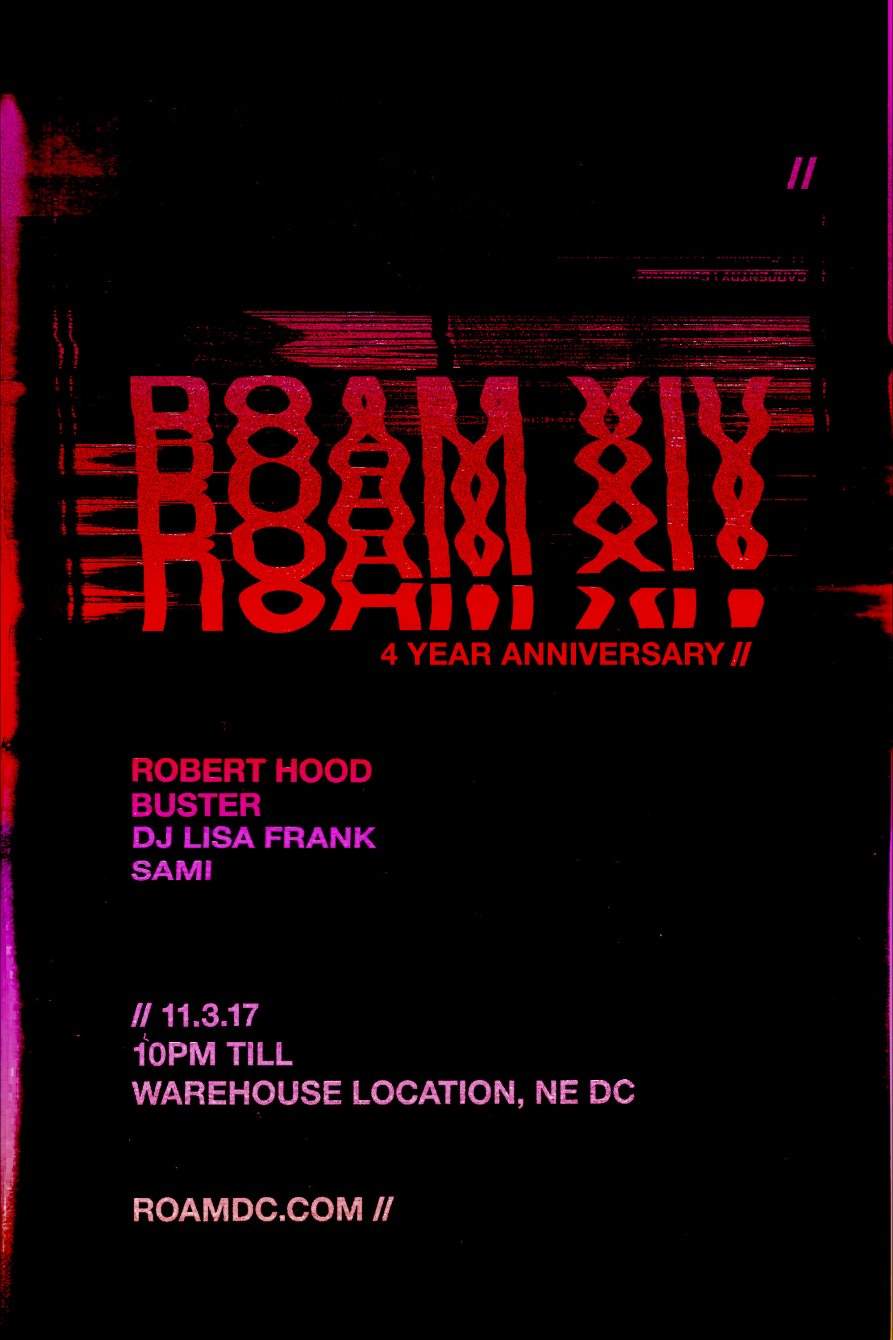 ROAM XIV · 4 Year Anniversary with Robert Hood - Página trasera