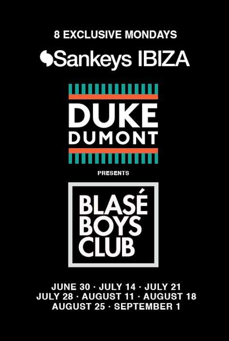 Duke Dumont presents Blasé Boys Club - Página frontal