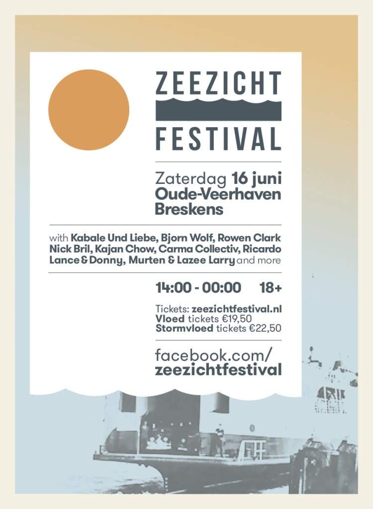 Zeezicht Festival 2018 - フライヤー表