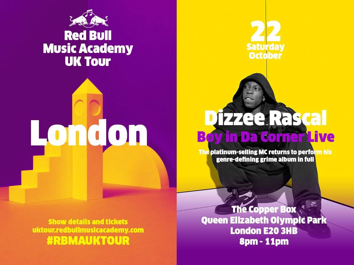 Rbma UK Tour Pres. Dizzee Rascal: Boy In Da Corner Live - フライヤー表