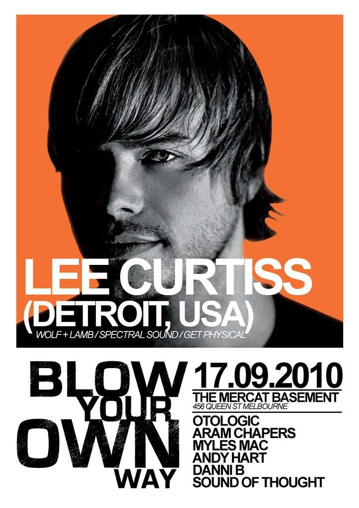 Blow Your Own Way featuring Lee Curtiss - Página frontal